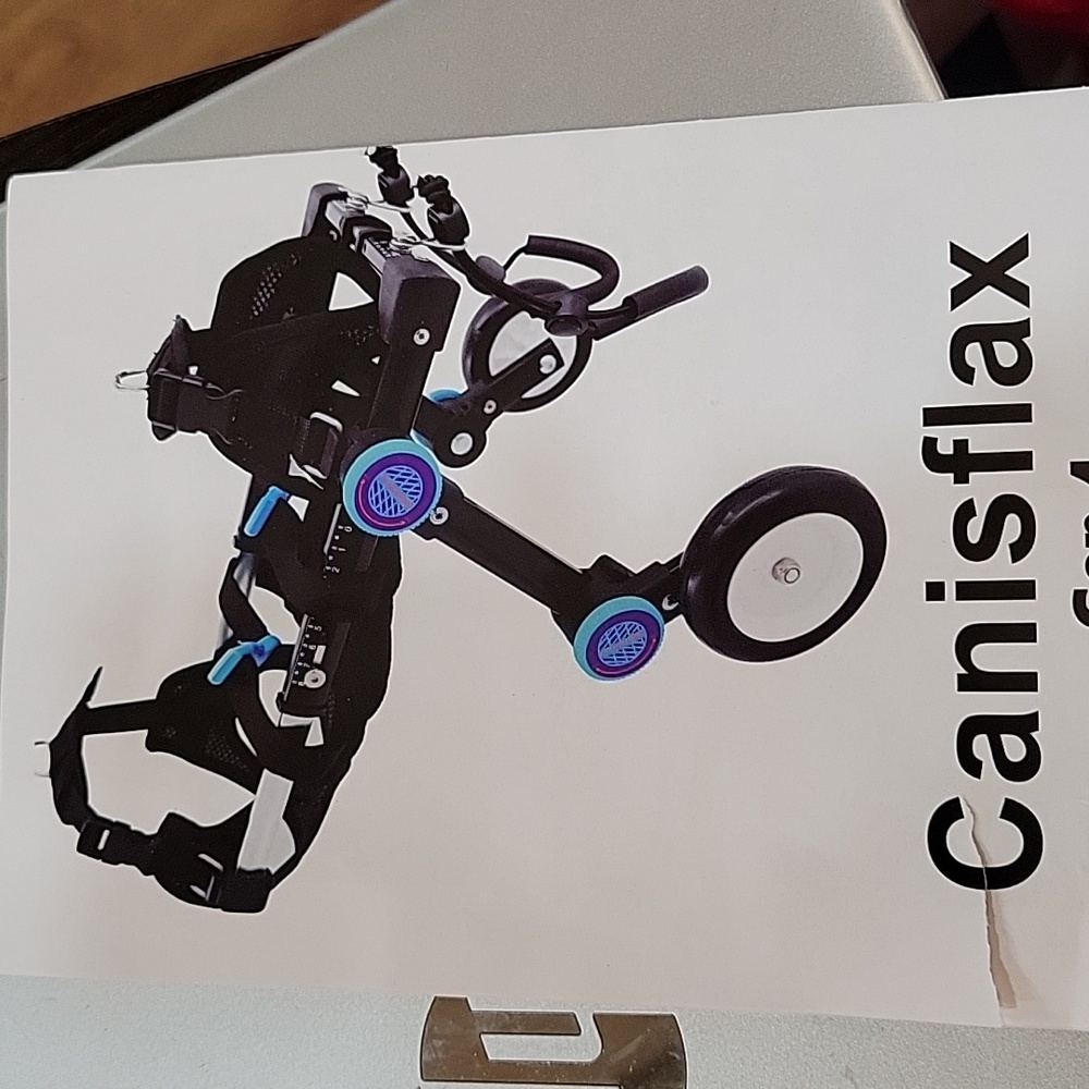 Canisflax Gen 4 collapsible pet wheelchair foldable for back legs XS Black NEW…